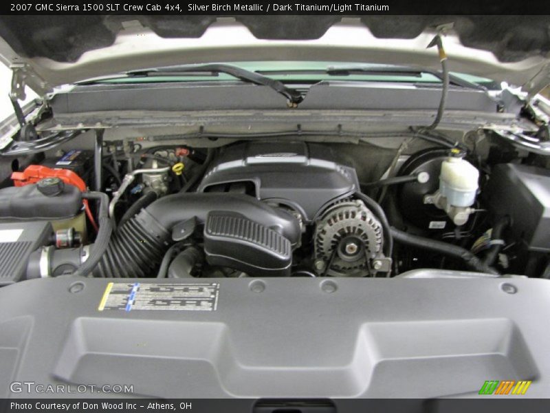 Silver Birch Metallic / Dark Titanium/Light Titanium 2007 GMC Sierra 1500 SLT Crew Cab 4x4