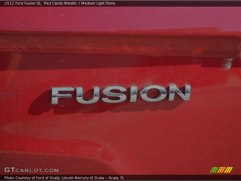 Red Candy Metallic / Medium Light Stone 2012 Ford Fusion SE