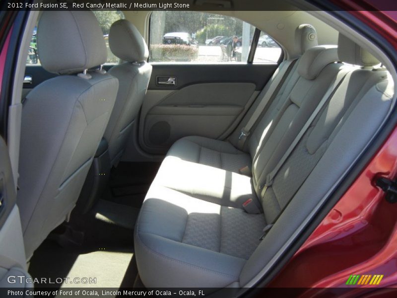 Red Candy Metallic / Medium Light Stone 2012 Ford Fusion SE