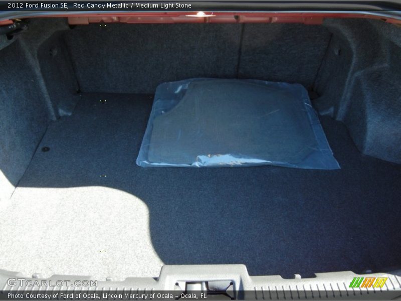 Red Candy Metallic / Medium Light Stone 2012 Ford Fusion SE