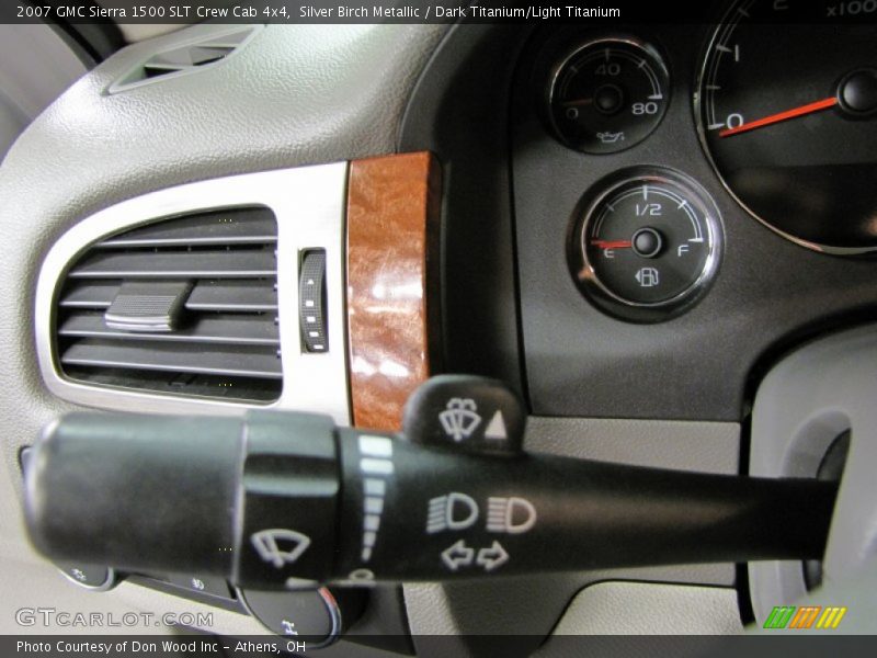 Silver Birch Metallic / Dark Titanium/Light Titanium 2007 GMC Sierra 1500 SLT Crew Cab 4x4