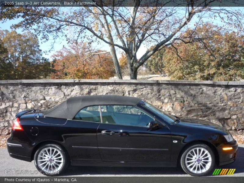 Black / Parchment 2005 Saab 9-3 Arc Convertible