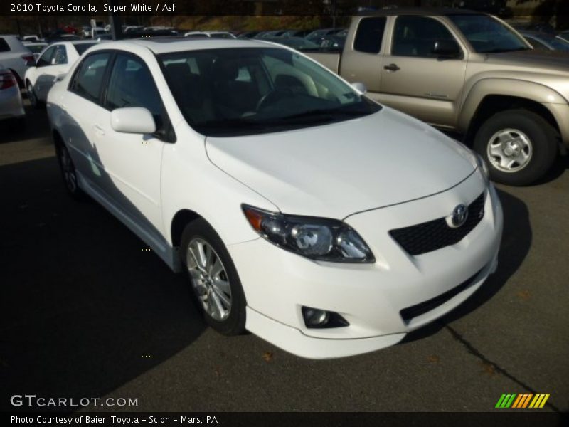 Super White / Ash 2010 Toyota Corolla