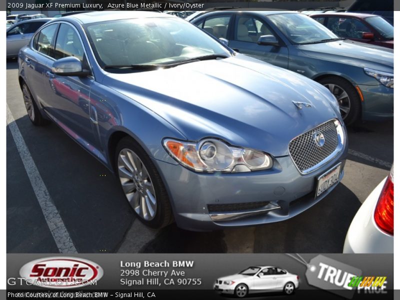 Azure Blue Metallic / Ivory/Oyster 2009 Jaguar XF Premium Luxury