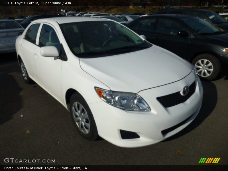 Super White / Ash 2010 Toyota Corolla