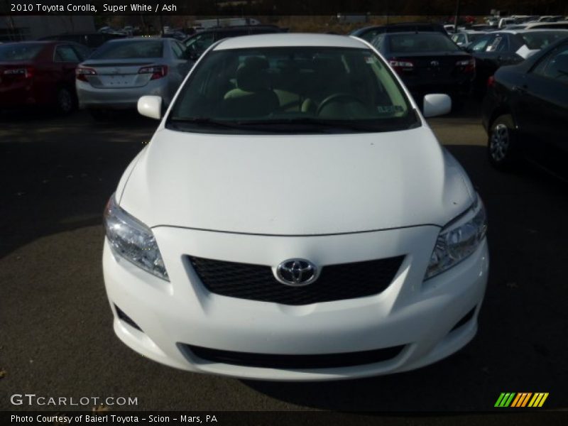 Super White / Ash 2010 Toyota Corolla