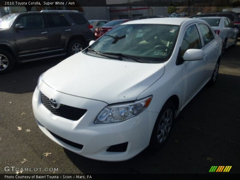 Super White / Ash 2010 Toyota Corolla