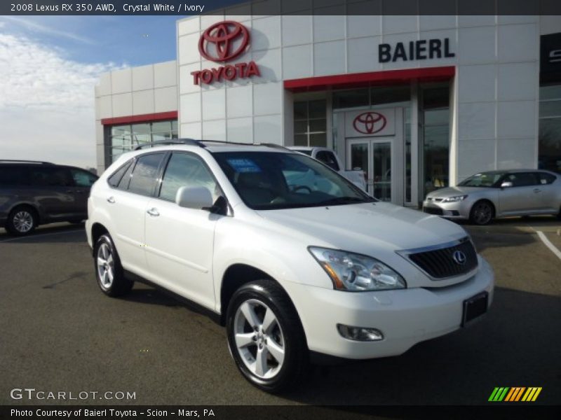 Crystal White / Ivory 2008 Lexus RX 350 AWD
