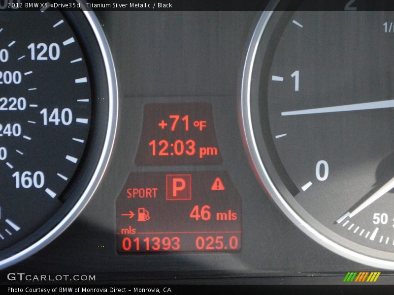 Titanium Silver Metallic / Black 2012 BMW X5 xDrive35d