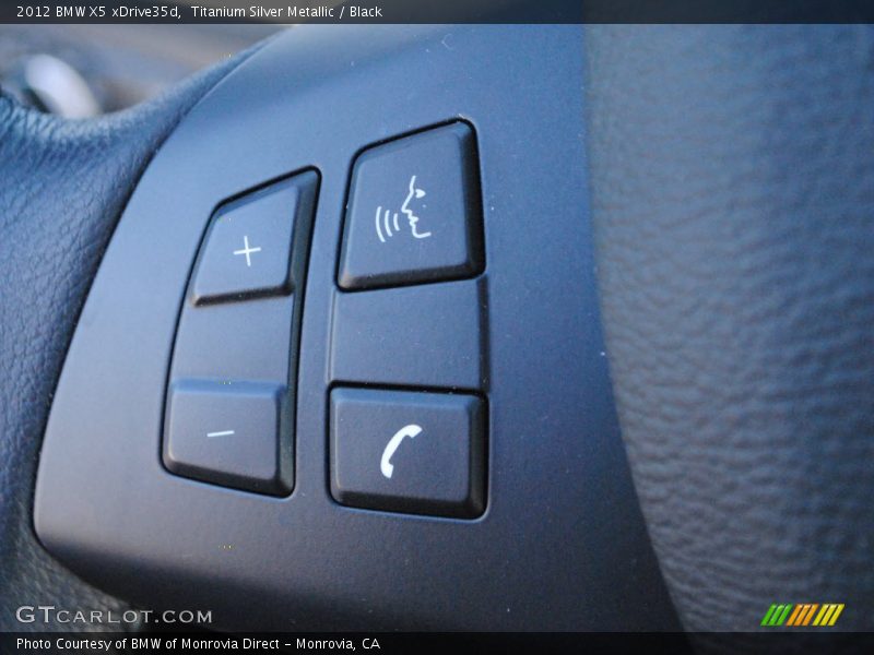 Titanium Silver Metallic / Black 2012 BMW X5 xDrive35d