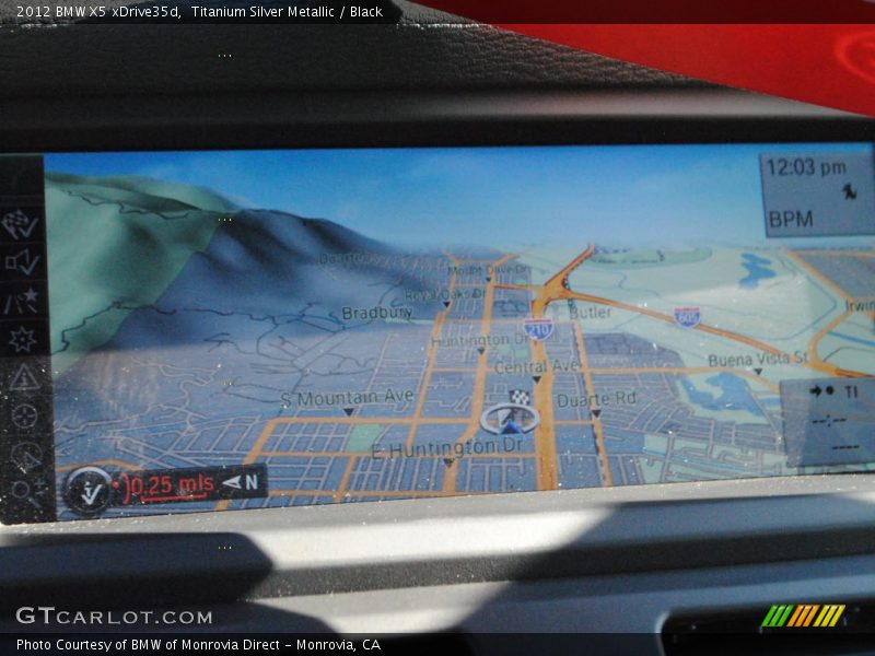 Titanium Silver Metallic / Black 2012 BMW X5 xDrive35d