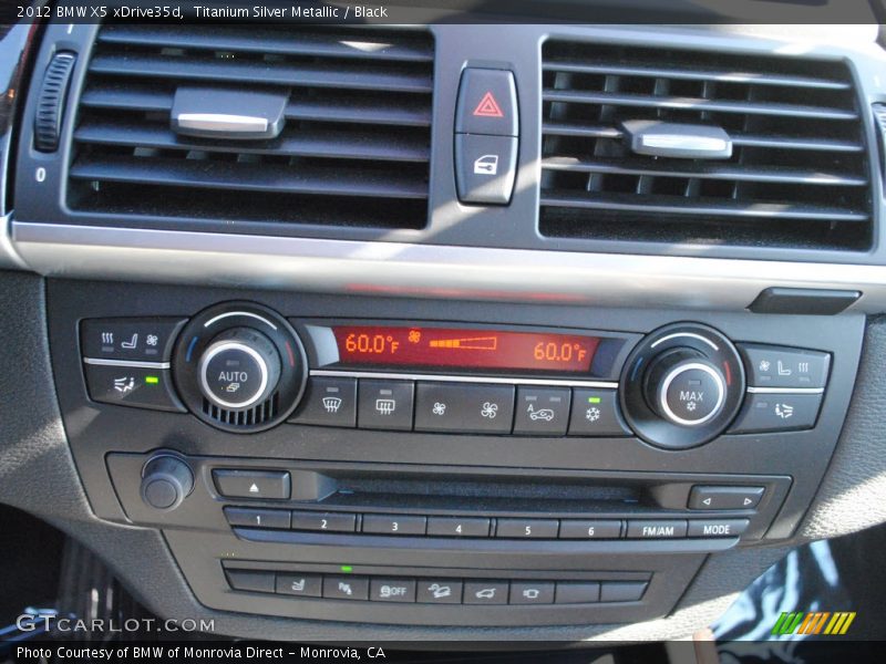 Titanium Silver Metallic / Black 2012 BMW X5 xDrive35d