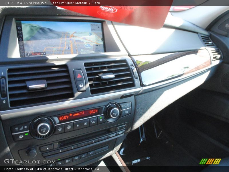 Titanium Silver Metallic / Black 2012 BMW X5 xDrive35d