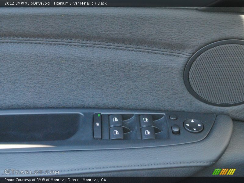 Titanium Silver Metallic / Black 2012 BMW X5 xDrive35d
