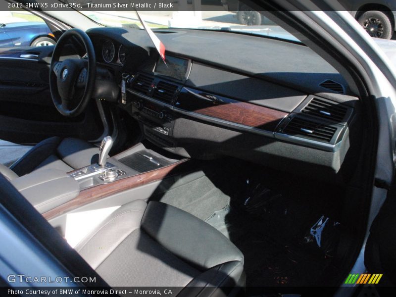 Titanium Silver Metallic / Black 2012 BMW X5 xDrive35d