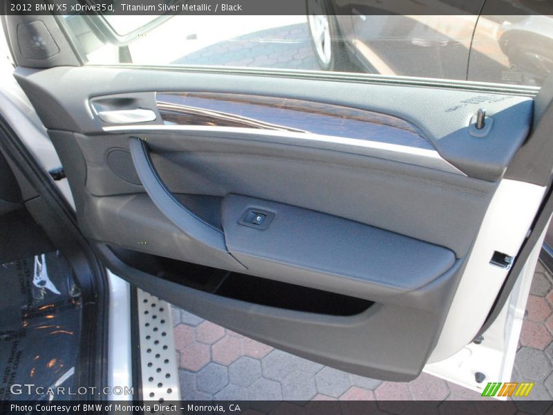 Titanium Silver Metallic / Black 2012 BMW X5 xDrive35d