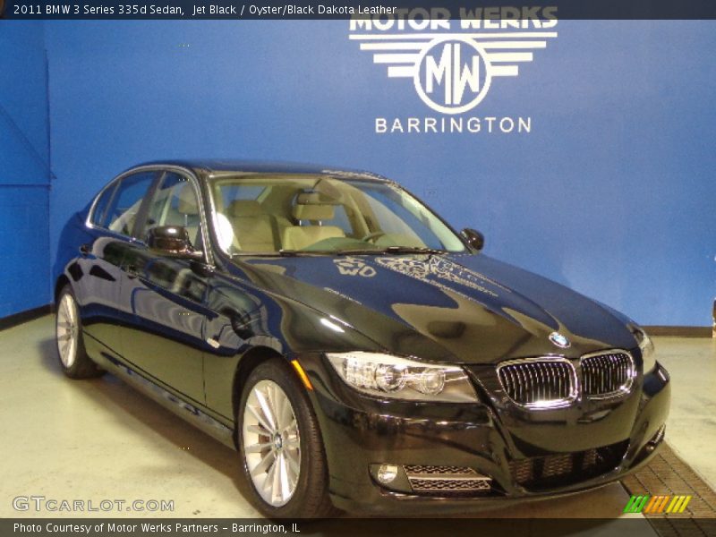 Jet Black / Oyster/Black Dakota Leather 2011 BMW 3 Series 335d Sedan