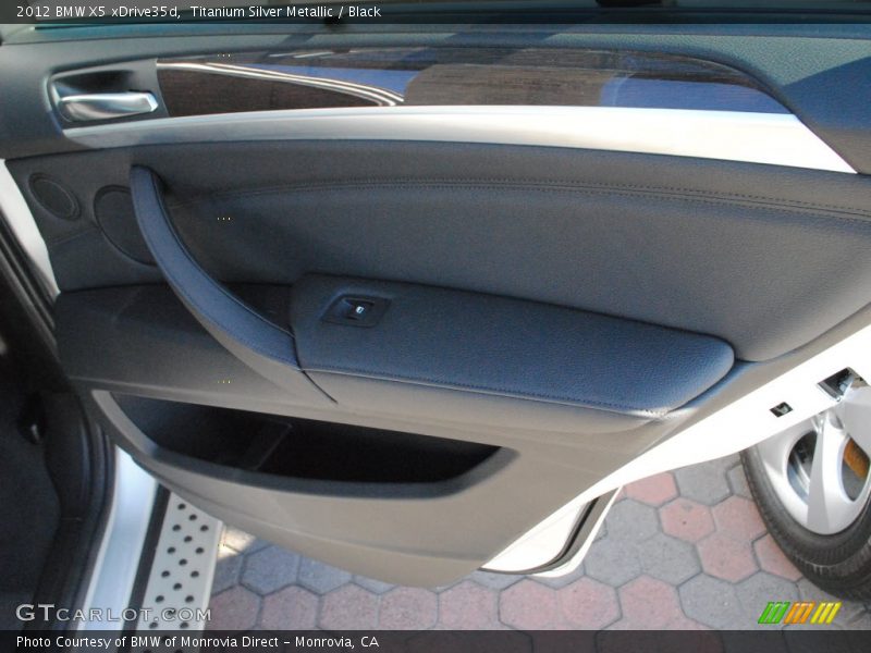 Titanium Silver Metallic / Black 2012 BMW X5 xDrive35d