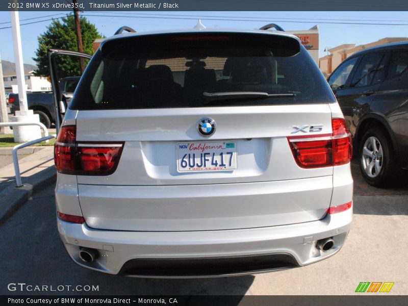 Titanium Silver Metallic / Black 2012 BMW X5 xDrive35d