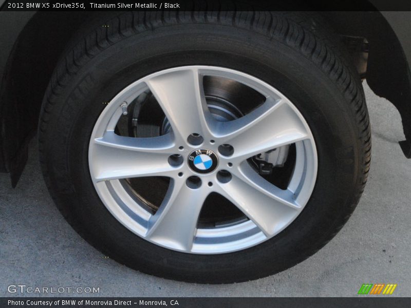 Titanium Silver Metallic / Black 2012 BMW X5 xDrive35d