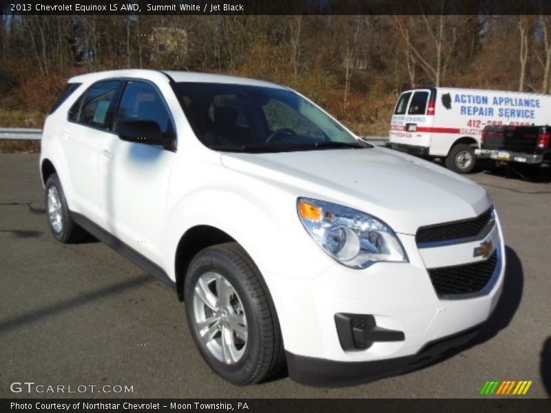 Summit White / Jet Black 2013 Chevrolet Equinox LS AWD