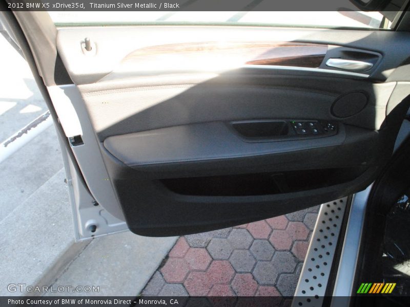 Titanium Silver Metallic / Black 2012 BMW X5 xDrive35d