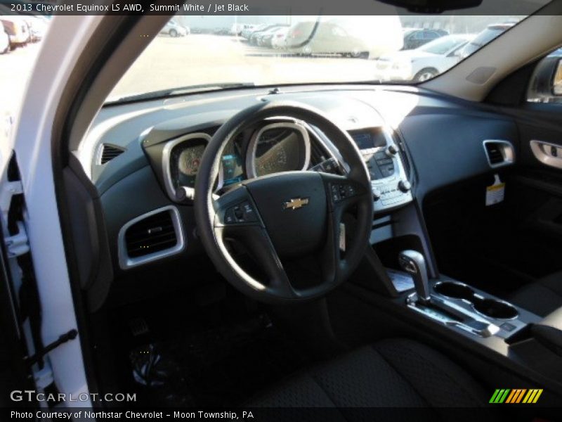 Summit White / Jet Black 2013 Chevrolet Equinox LS AWD
