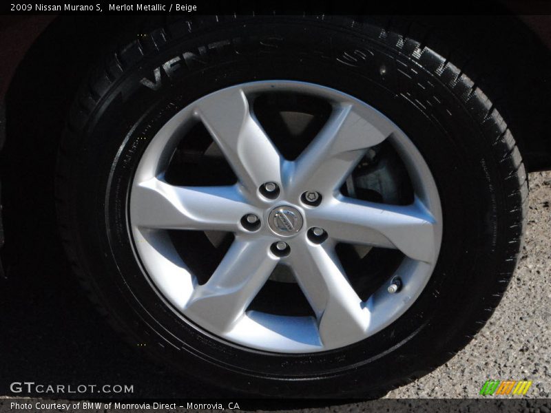 Merlot Metallic / Beige 2009 Nissan Murano S