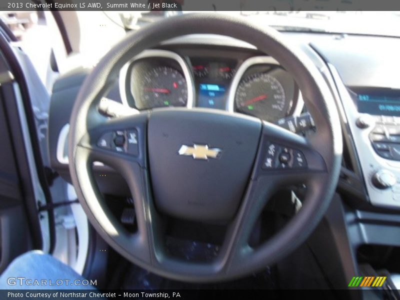 Summit White / Jet Black 2013 Chevrolet Equinox LS AWD