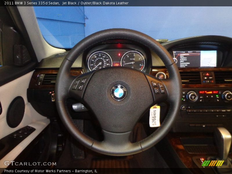 Jet Black / Oyster/Black Dakota Leather 2011 BMW 3 Series 335d Sedan