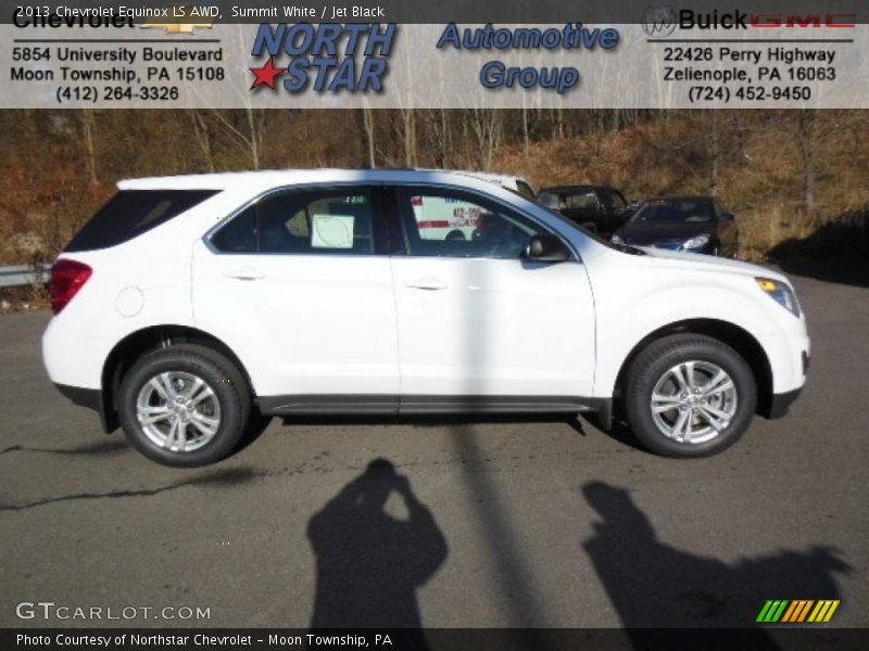 Summit White / Jet Black 2013 Chevrolet Equinox LS AWD
