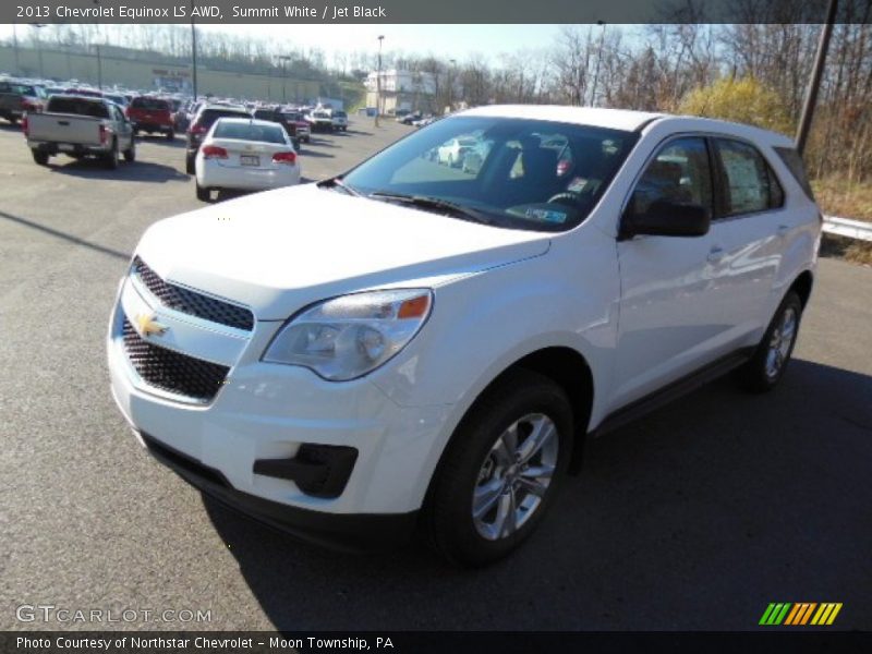 Summit White / Jet Black 2013 Chevrolet Equinox LS AWD