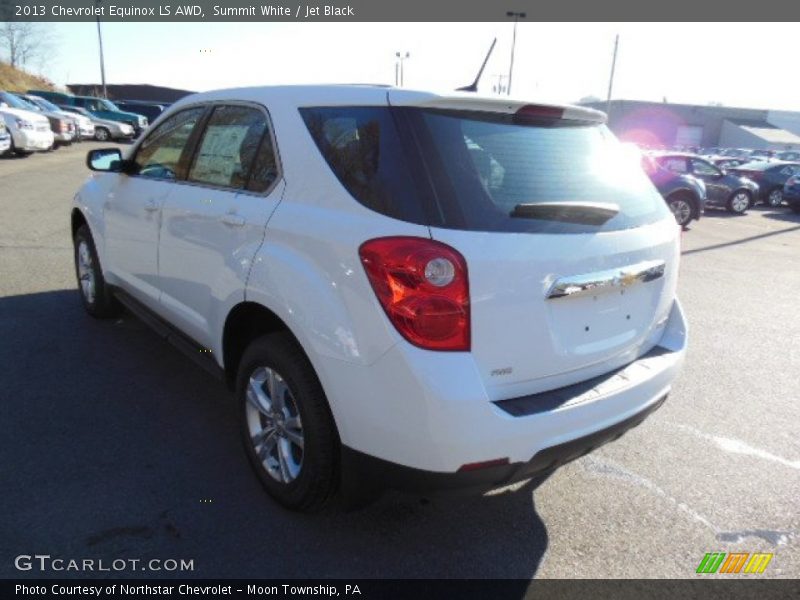 Summit White / Jet Black 2013 Chevrolet Equinox LS AWD