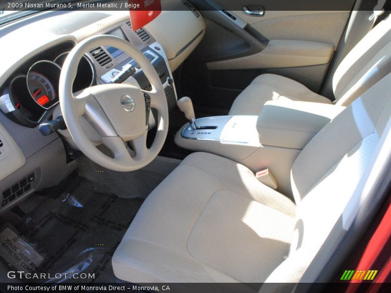 Merlot Metallic / Beige 2009 Nissan Murano S