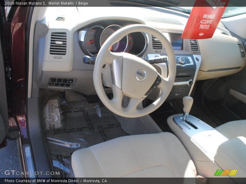 Merlot Metallic / Beige 2009 Nissan Murano S