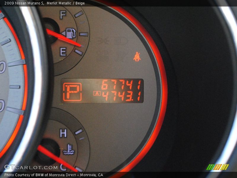 Merlot Metallic / Beige 2009 Nissan Murano S