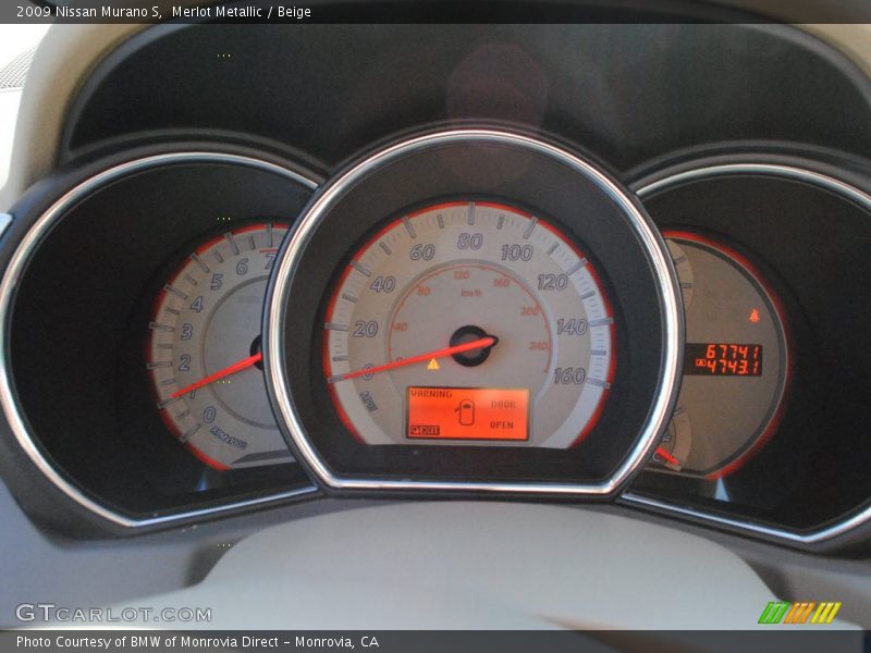 Merlot Metallic / Beige 2009 Nissan Murano S