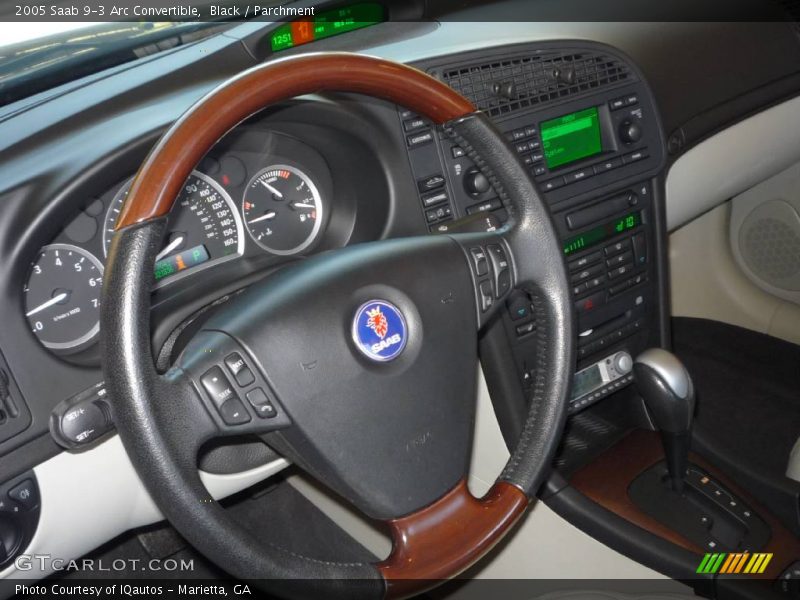 Black / Parchment 2005 Saab 9-3 Arc Convertible