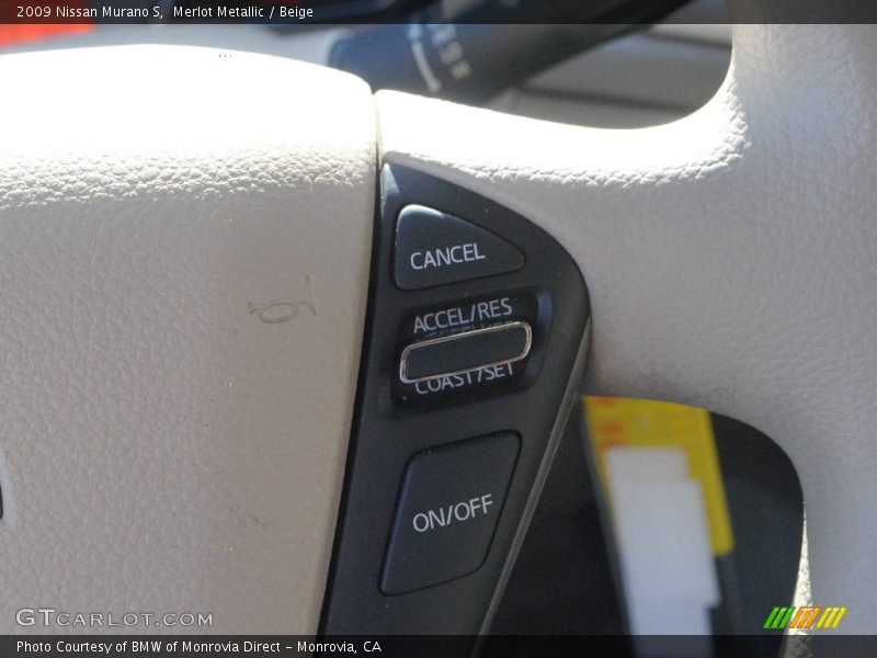 Merlot Metallic / Beige 2009 Nissan Murano S