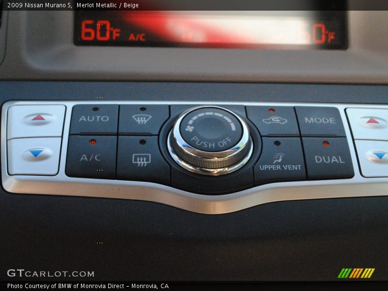 Merlot Metallic / Beige 2009 Nissan Murano S