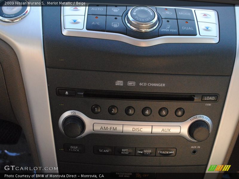 Merlot Metallic / Beige 2009 Nissan Murano S