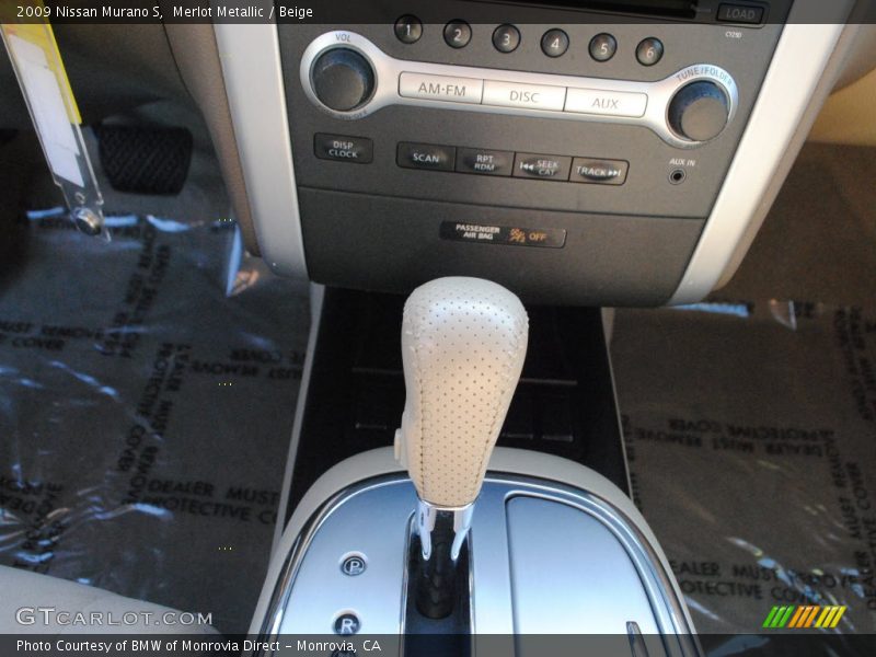 Merlot Metallic / Beige 2009 Nissan Murano S
