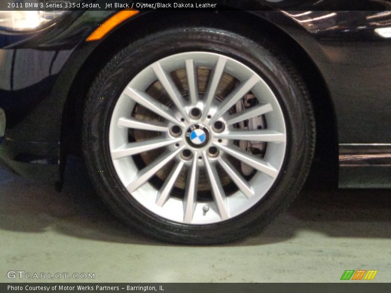 Jet Black / Oyster/Black Dakota Leather 2011 BMW 3 Series 335d Sedan