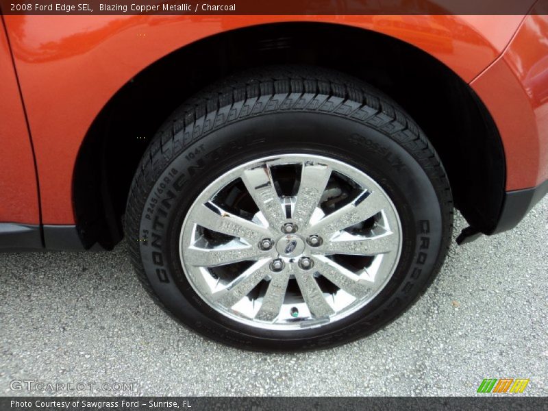 Blazing Copper Metallic / Charcoal 2008 Ford Edge SEL