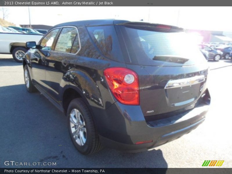 Ashen Gray Metallic / Jet Black 2013 Chevrolet Equinox LS AWD