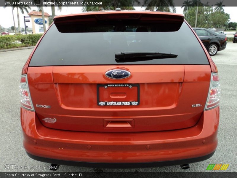 Blazing Copper Metallic / Charcoal 2008 Ford Edge SEL