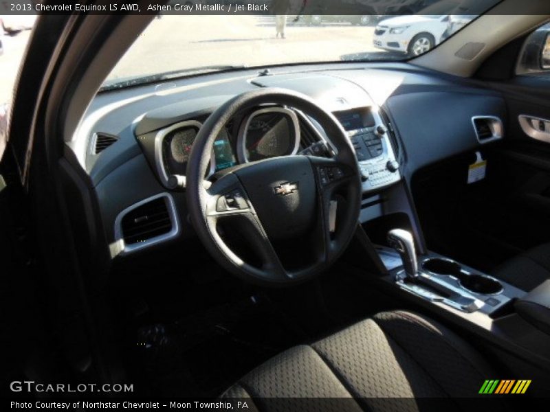 Ashen Gray Metallic / Jet Black 2013 Chevrolet Equinox LS AWD