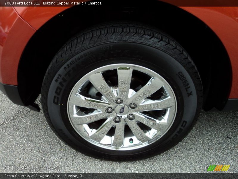 Blazing Copper Metallic / Charcoal 2008 Ford Edge SEL