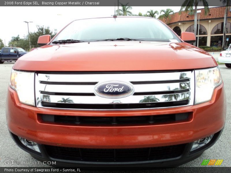 Blazing Copper Metallic / Charcoal 2008 Ford Edge SEL
