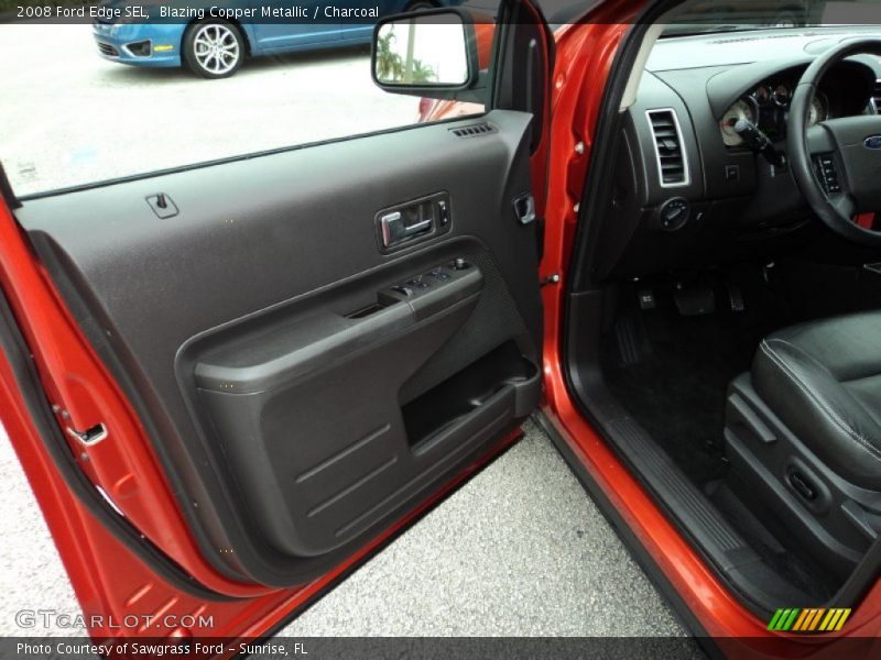 Blazing Copper Metallic / Charcoal 2008 Ford Edge SEL